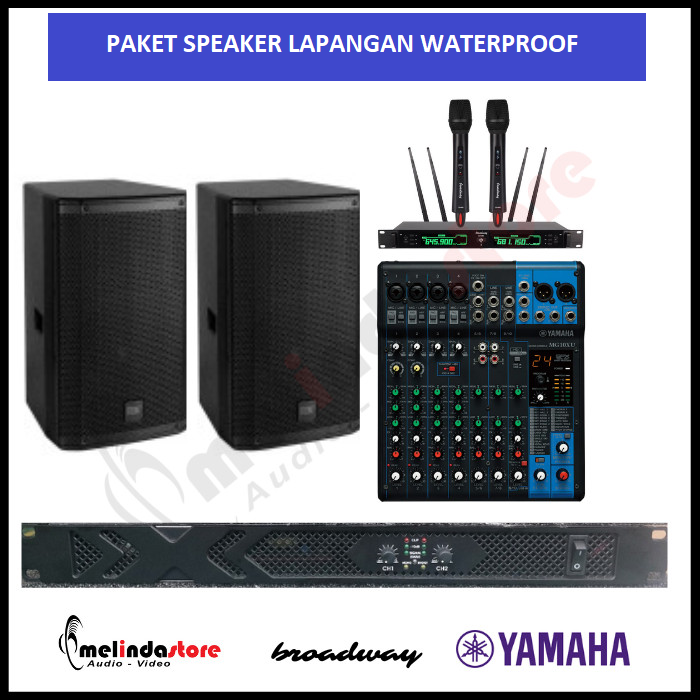 Paket A Speaker Lapangan Outdoor Tahar Air (Waterproof) 